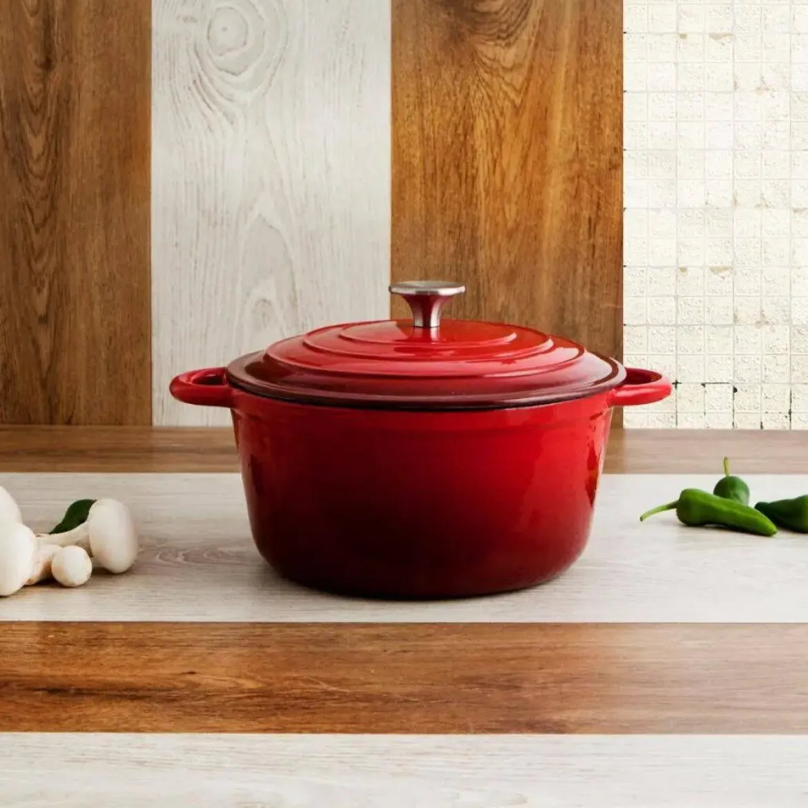 Cocotte de Hierro Fundido Esmaltado 28 cm 6L BIDASOA 7664009