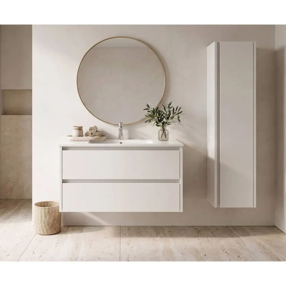 Columna de Baño con 4 Estantes FAMILY TECH