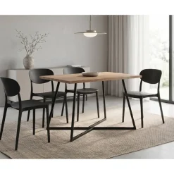Comedor Completo Mesa de Melamina con 4 Sillas KIRBY