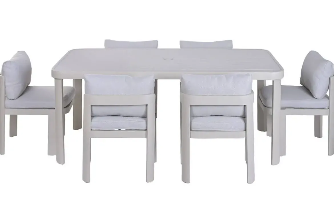 Comedor de Jardín de Aluminio con 6 Sillas Arena MB-224139
