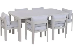 Comedor de Jardín de Aluminio con 6 Sillas Arena MB-224139