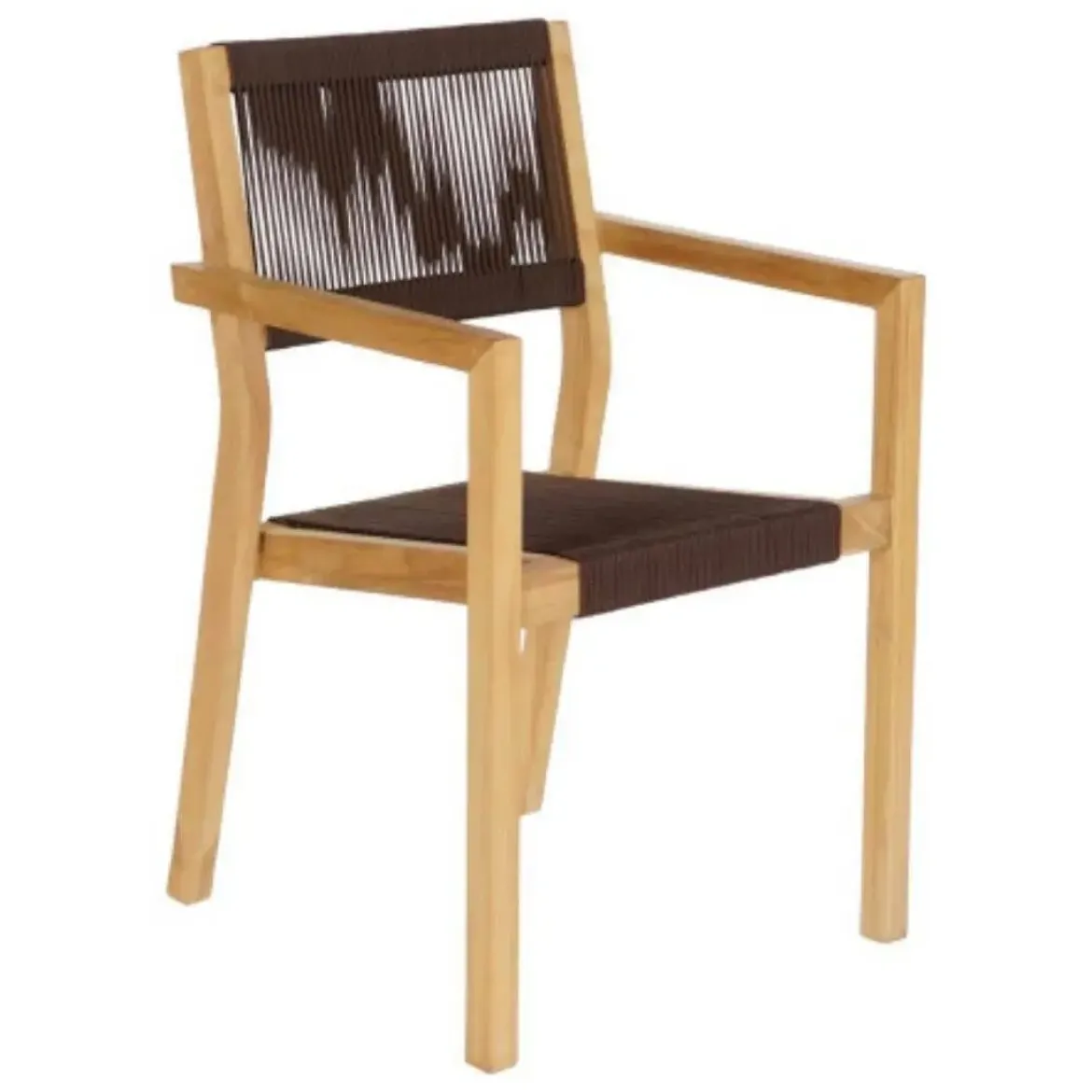 Comedor de Jardín de Madera de Teca con Mesa Cuadrada MB-204125