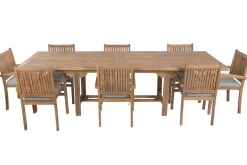 Comedor de Jardín de Teca con 8 Sillas MB-224648