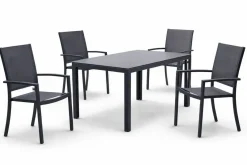 Comedor de Jardín en Aluminio Antracita SEYTON