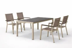 Comedor de Jardín en Aluminio Nude CÓRCEGA-MOASIS