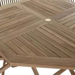 Comedor de Jardín Plegable de Madera de Teca 4 Comensales MB-193185