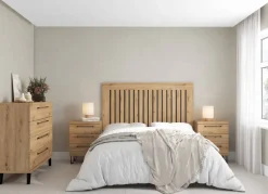 Composición de Dormitorio con Cabezal y Cómoda KRONOS.5