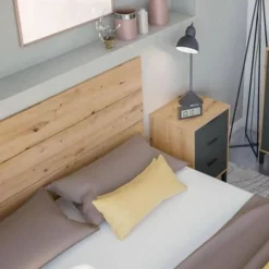 Composición de Dormitorio con Acabados en Antracita y Nordik ENZO 0Z6076W