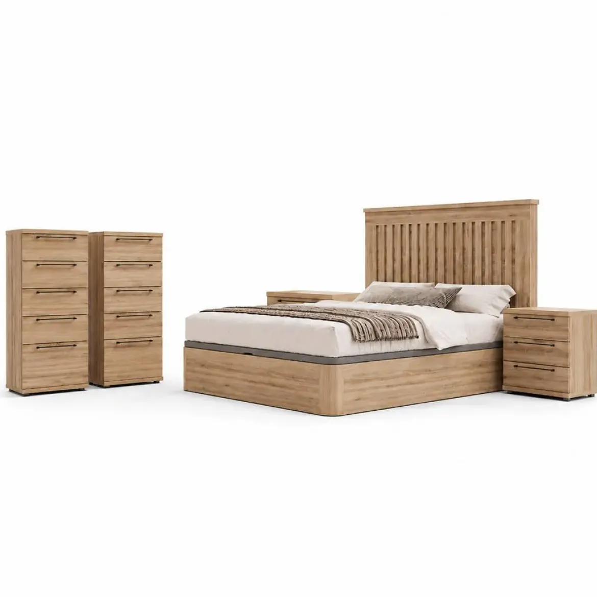 Composición de Dormitorio en Roble Natural KRONOS 5 N 808