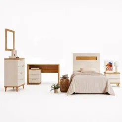 Composición de Dormitorio Juvenil Acabado Polar/Artisan KRONOS 5 N 820