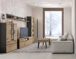 Composición de Salón 300 cm Acabado en Ébano y Artisan OTTO 101