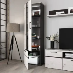 Composición de Salón 280 cm Acabado en Ébano y Albian OTTO 108