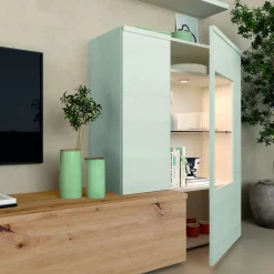 Composición de Salón 270 cm Acabado en Polar y Artisan NEO.4 305