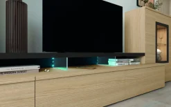 Composición de Salón 330 cm Acabado en Nuez y Ébano NEO.4 311