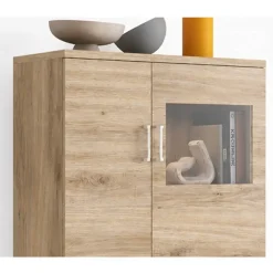 Composición de Salón 260 cm Moderna en Roble Natural KRONOS.5N 607