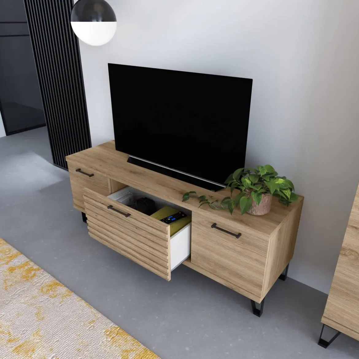 Composición de Salón en Roble Natural KRONOS 5