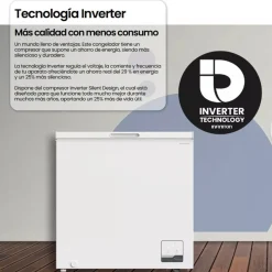Congelador Horizontal INFINITON 199 L Clase E CH-20H86WEH