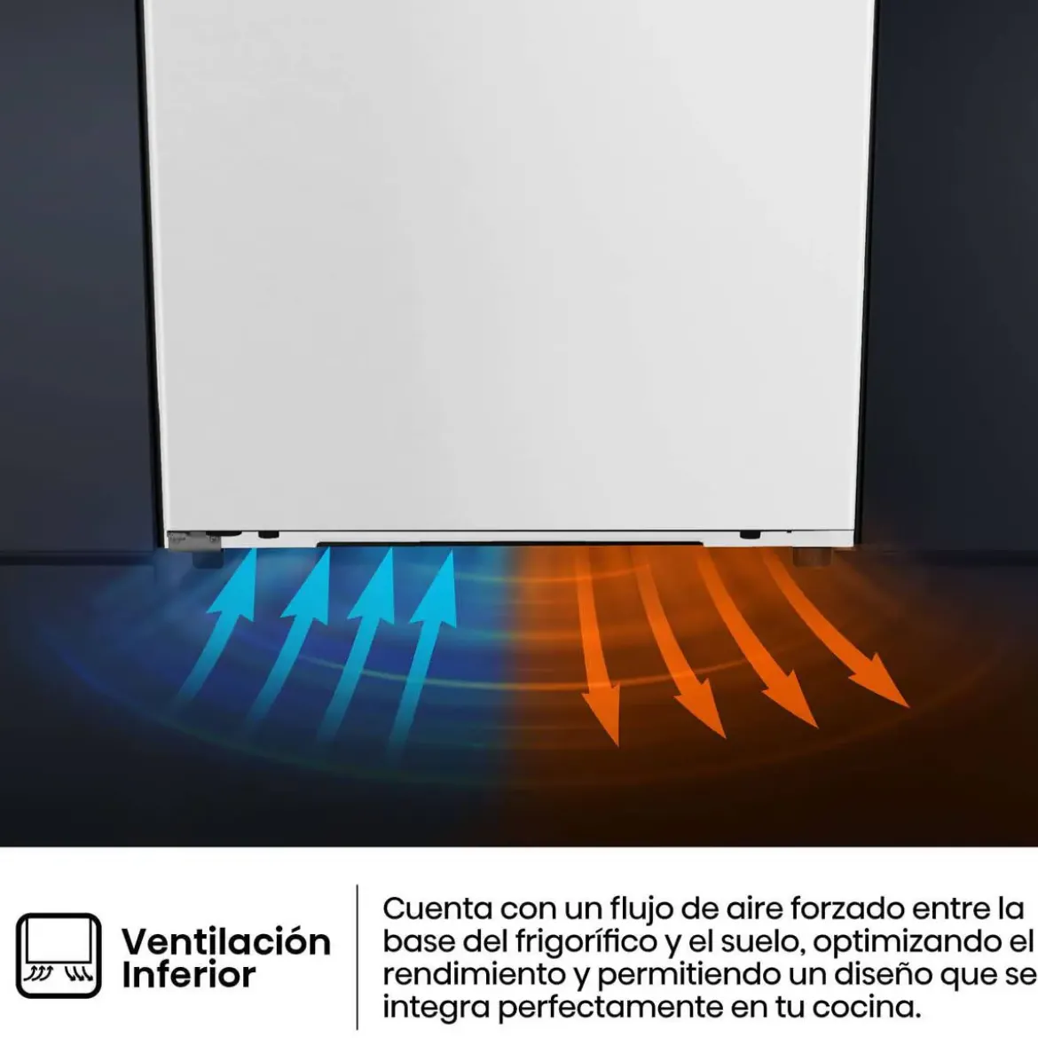 Congelador Vertical HISENSE FT3K310SAIE1 No Frost 312L Blanco Display Exterior