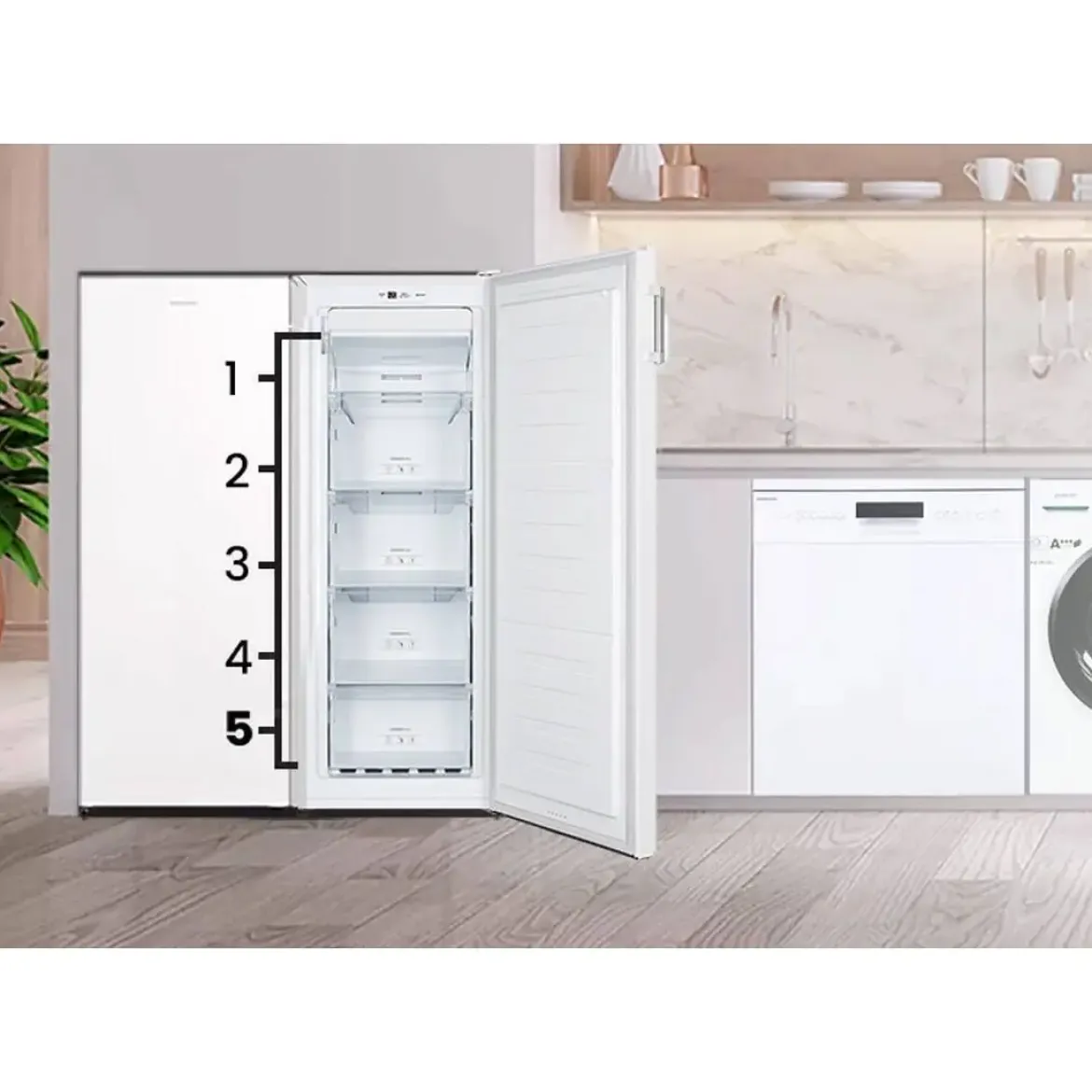 Congelador Vertical INFINITON No Frost E 145L CV184L14WEB