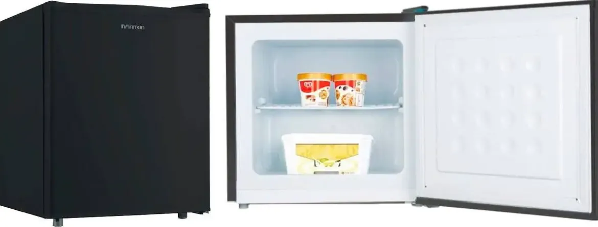 Congelador Vertical INFINITON 33 L Negro Clase DCV33L5NDC