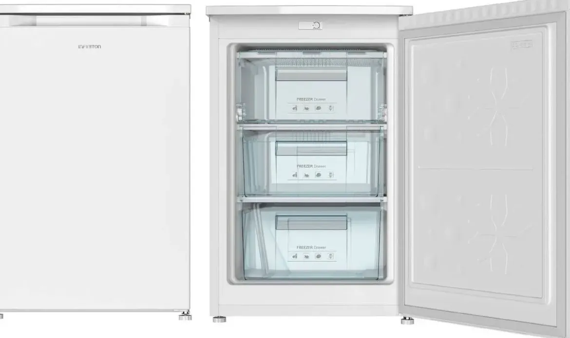 Congelador Vertical INFINITON 85L Clase E CV88L8WEK