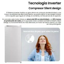 Congelador Vertical 145 L Blanco INFINITON CV140L25WEP