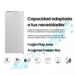 Congelador Vertical 145 L Blanco INFINITON CV140L25WEP