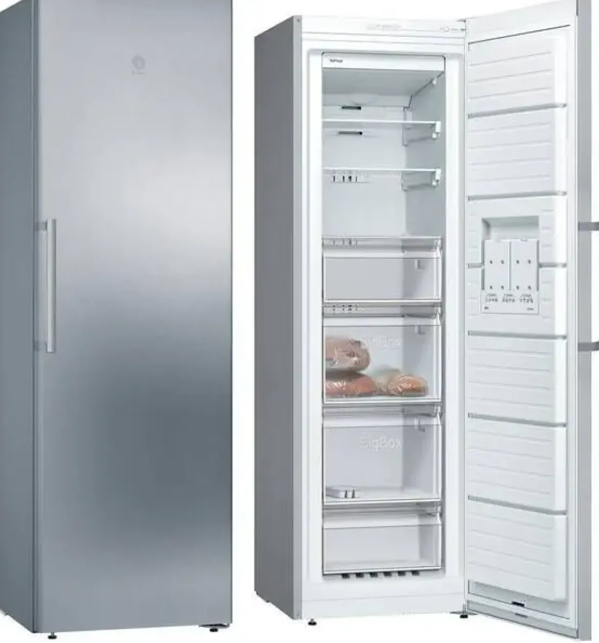 Congelador Vertical No Frost Inox Antihuellas BALAY 3GFE553ME