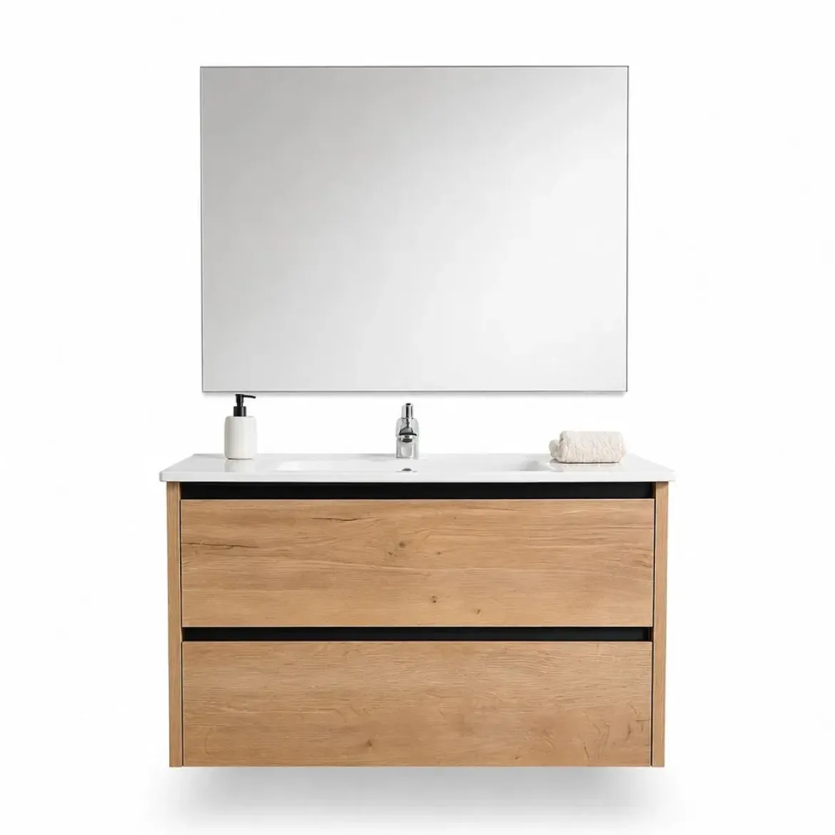 Conjunto de Baño 80 cm Color Medieval Medio con Lavabo FAMILY TECH