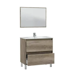 Conjunto de Baño 80 cm con Espejo Acabado Nordik DAKOTA 305040H