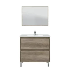 Conjunto de Baño 80 cm con Espejo Acabado Nordik DAKOTA 305040H