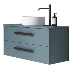 Conjunto de Baño en Azul Mate con Lavabo CAIRO