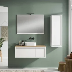 Conjunto de Baño en Blanco Mate LOIRA