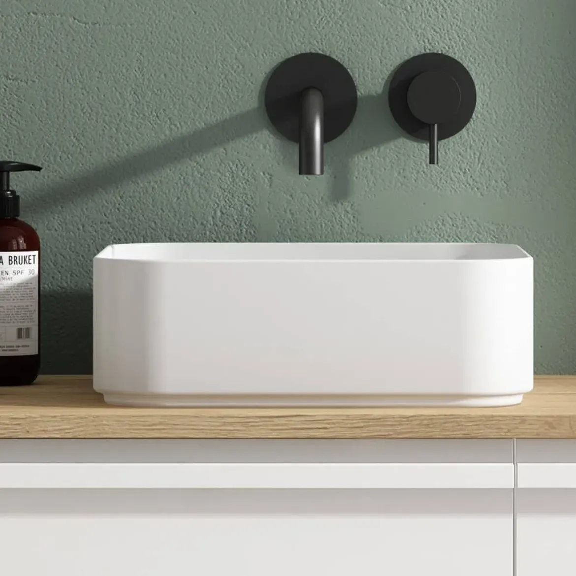 Conjunto de Baño en Blanco Mate LOIRA