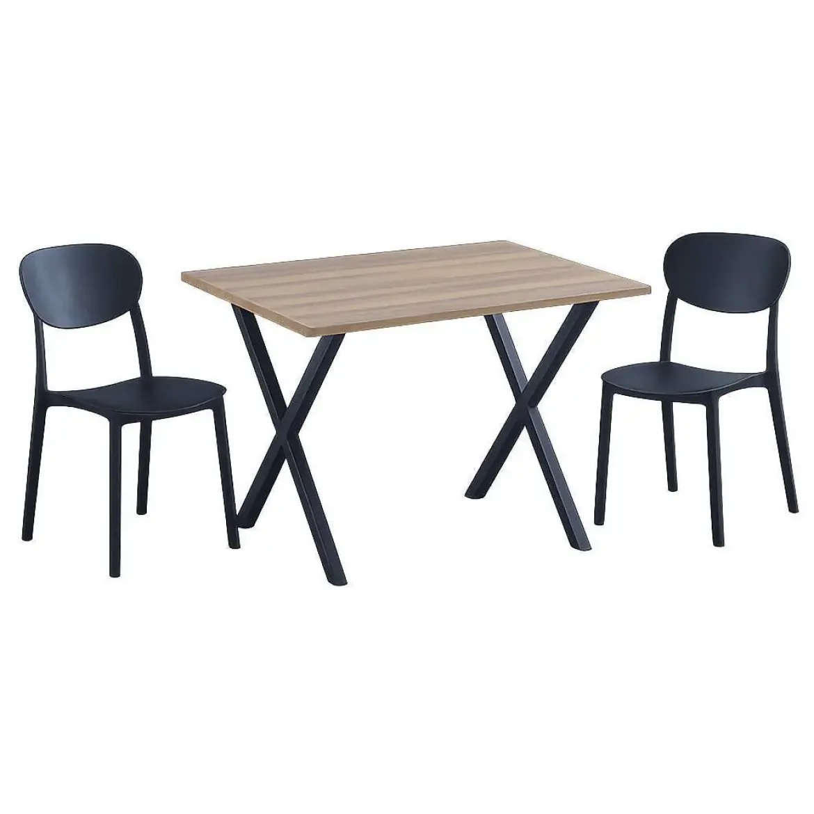 Conjunto de Cocina con Mesa de Melamina y 2 Sillas VIDEL