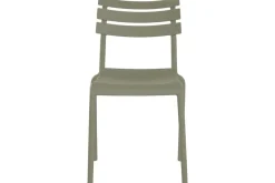 Conjunto de Comedor Exterior 4 Sillas Apilables Verde Menta MB-224152