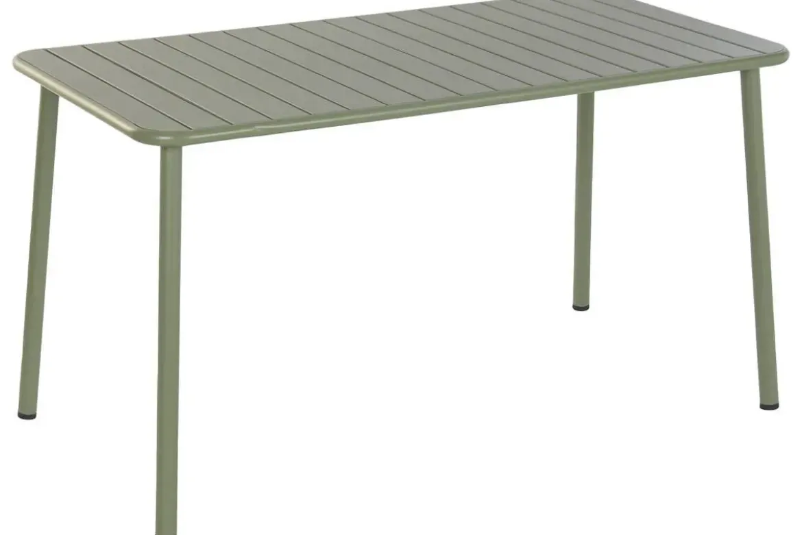 Conjunto de Comedor Exterior 4 Sillas Apilables Verde Menta MB-224152