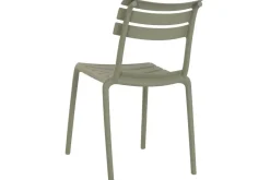 Conjunto de Comedor Exterior 4 Sillas Apilables Verde Menta MB-224152