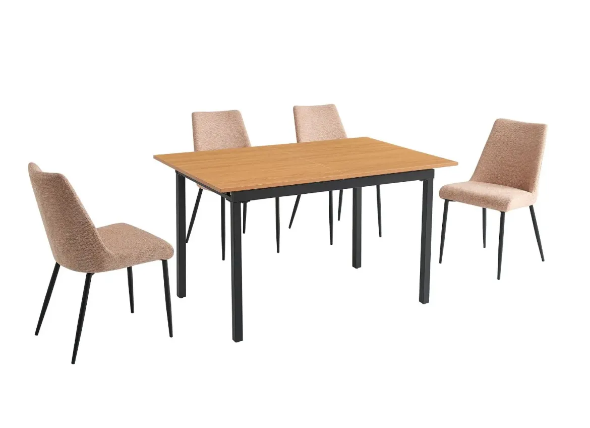 Conjunto de Comedor Mesa Extensible y 4 Sillas CAMDEN MORGAN
