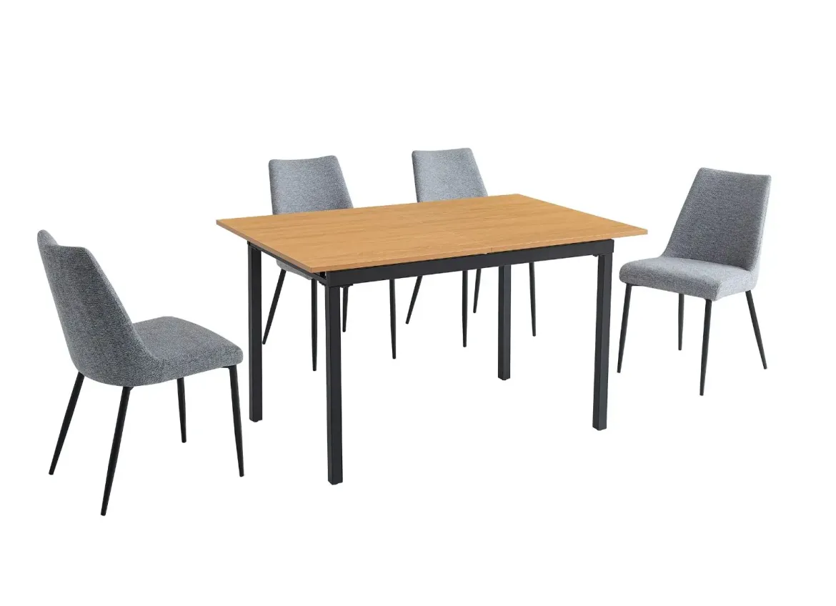 Conjunto de Comedor Mesa Extensible y 4 Sillas CAMDEN MORGAN