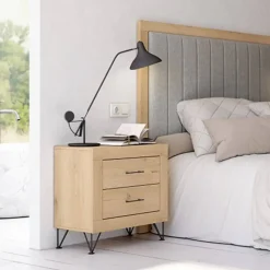 Conjunto de Dormitorio Color Humo y RobleJORDAN EVO Nº 25