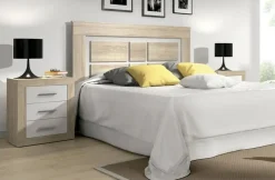 Conjunto de Dormitorio con Cabecero y 2 Mesitas Lara