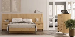 Conjunto de Dormitorio JORDAN EVO de melamina en roble Nº 6