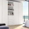 Conjunto deDormitorio JORDAN EVO Acabado Soul blanco y Blanco lined Nº 16