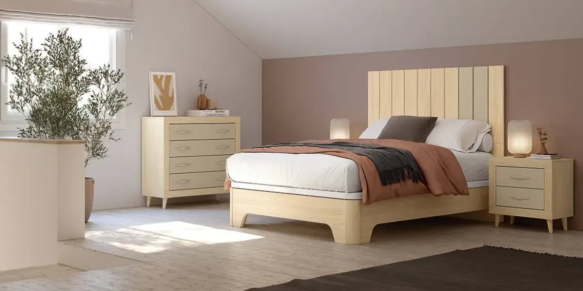 Conjunto de dormitorio Jordan Evo en blanco y perla Nº 19