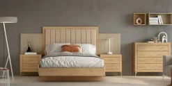 Conjunto de Dormitorio JORDAN EVO Color Roble Natural, Tierra y Perla Nº 31