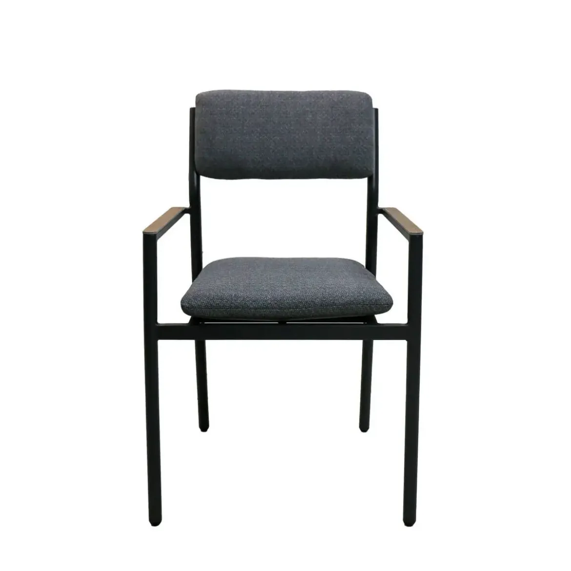Conjunto de Jardín Aluminio Antracita 6 Sillones COPENHAGUE