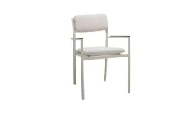 Conjunto de Jardín Aluminio Blanco 6 Sillones COPENHAGUE