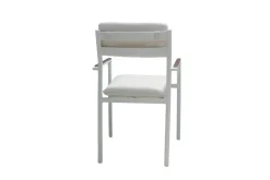 Conjunto de Jardín Aluminio Blanco 6 Sillones COPENHAGUE