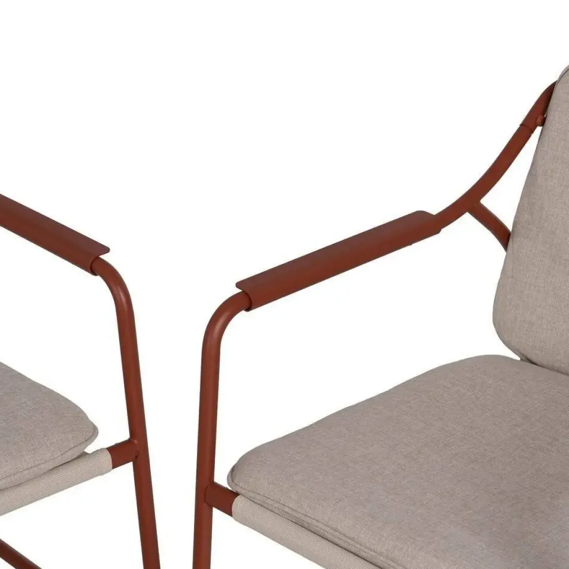 Conjunto de Jardín de Acero Color Terracota 614444